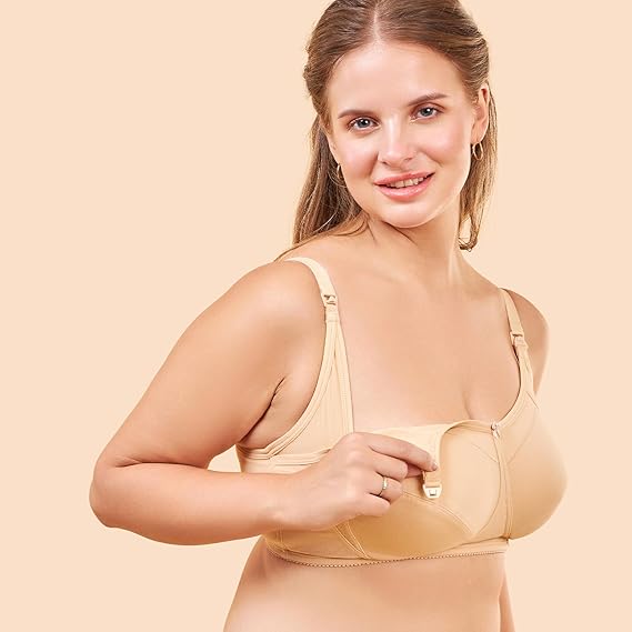 Enamor MT02 Sectioned Lift & Support Nursing Bra – Non-Padded, Wirefree, High Coverage